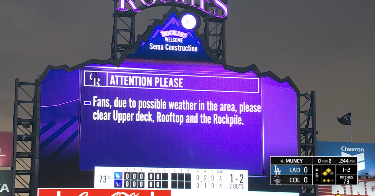 Dodgers e Rockies enfrentam atraso por chuva no Coors Field nesta quarta-feira