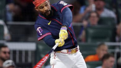 Jazz Chisholm Jr. enfrenta dificuldades no Home Run Derby mas mantém leveza e diversão