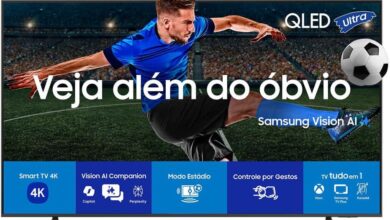 Samsung Vision AI TV 55” QLED Ultra 4K QEF1 2025: Descubra a Revolução na Sua Experiência de Cinema