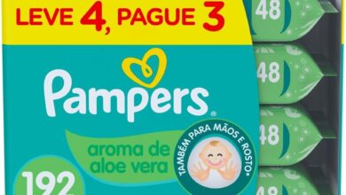 Lenços Umedecidos Pampers com Aroma de Aloe Vera: Conforto e Praticidade para Bebês