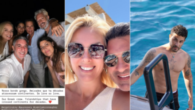 Huck e Angélica celebram reencontro com estrelas em viagem luxuosa pela Grécia