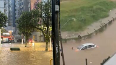 Alerta vermelho atinge 99 cidades de SC com risco de temporais e alagamentos