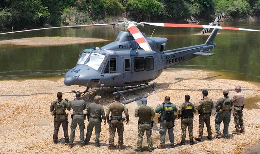 Operação Fornalha: PF e Ibama combatem garimpo ilegal em terras indígenas de RO e MT