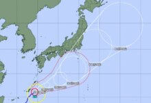Tufão 26 ganha força e provoca alerta em diversas regiões do Japão nesta segunda-feira