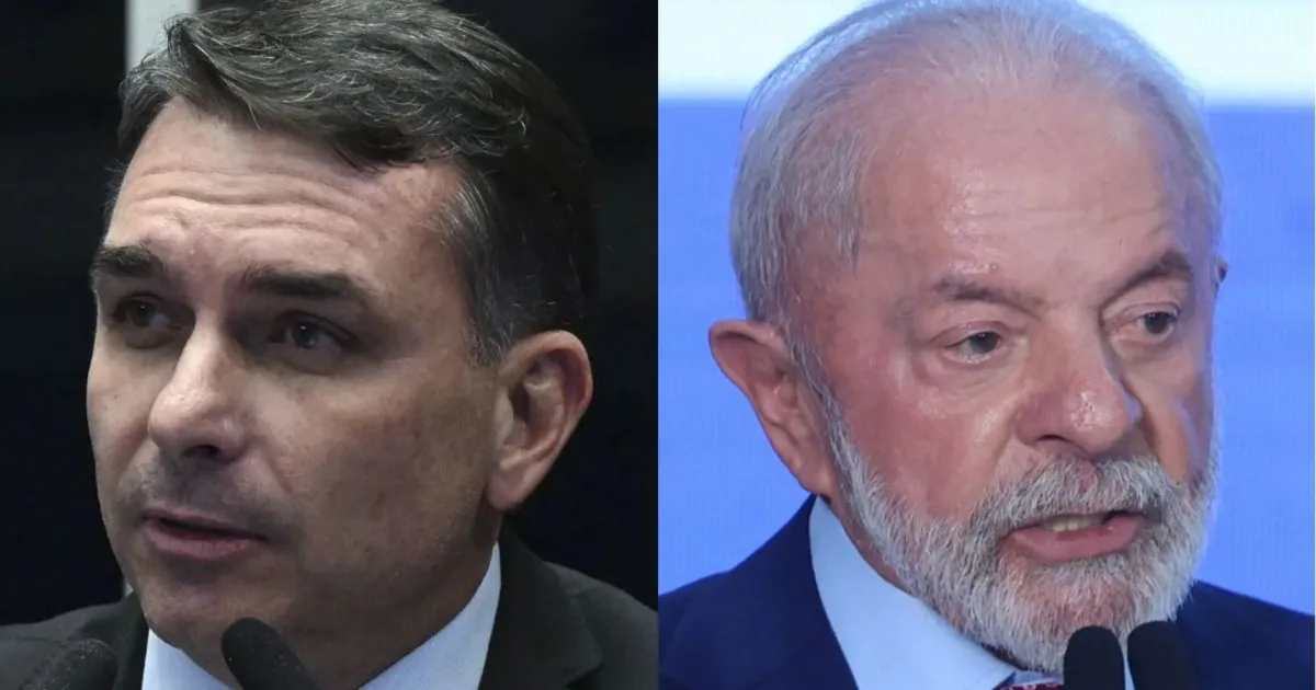 Flávio Bolsonaro lidera intenções de voto com 49,4% contra Lula com 43,7% em pesquisa
