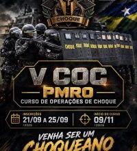 Polícia Militar de Rondônia abre inscrições para Curso de Operações de Choque 2026