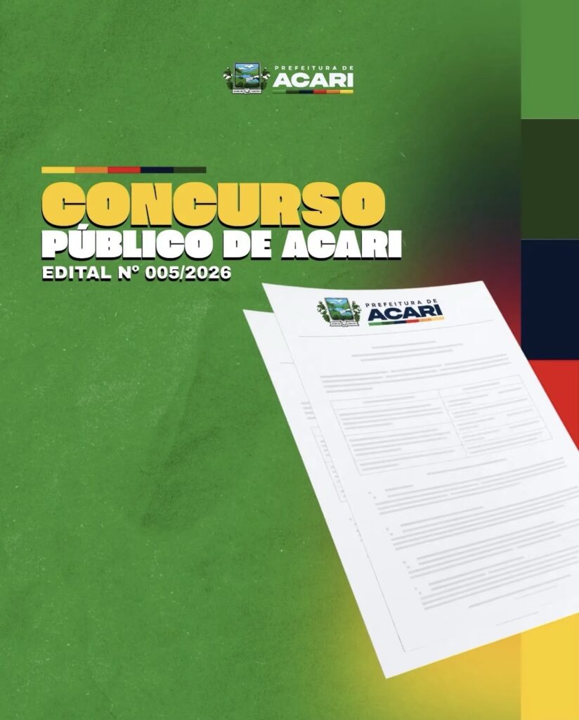 Câmara de Acari lança concurso com vagas para Advogado e Auditor até outubro