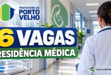 Porto Velho abre seis vagas de residência médica com inscrições até outubro de 2026