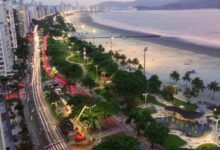 Santos altera trânsito neste domingo; 21 mil participam de concurso e triatlo agita a cidade