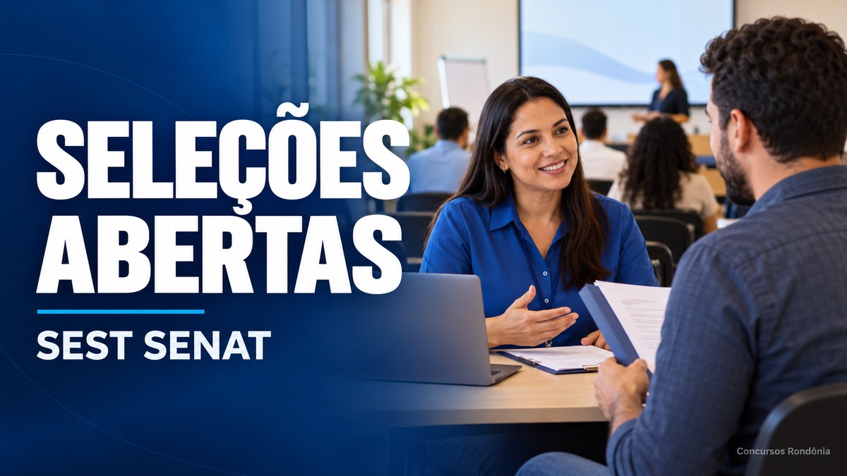 SEST Senat abre inscrições para quatro processos seletivos com salários de até R$ 6.589,86