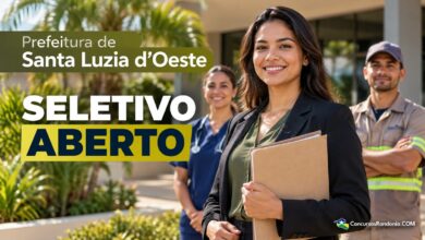 Prefeitura de Santa Luzia d’Oeste abre 59 vagas em processo seletivo com salários de até R$ 5 mil