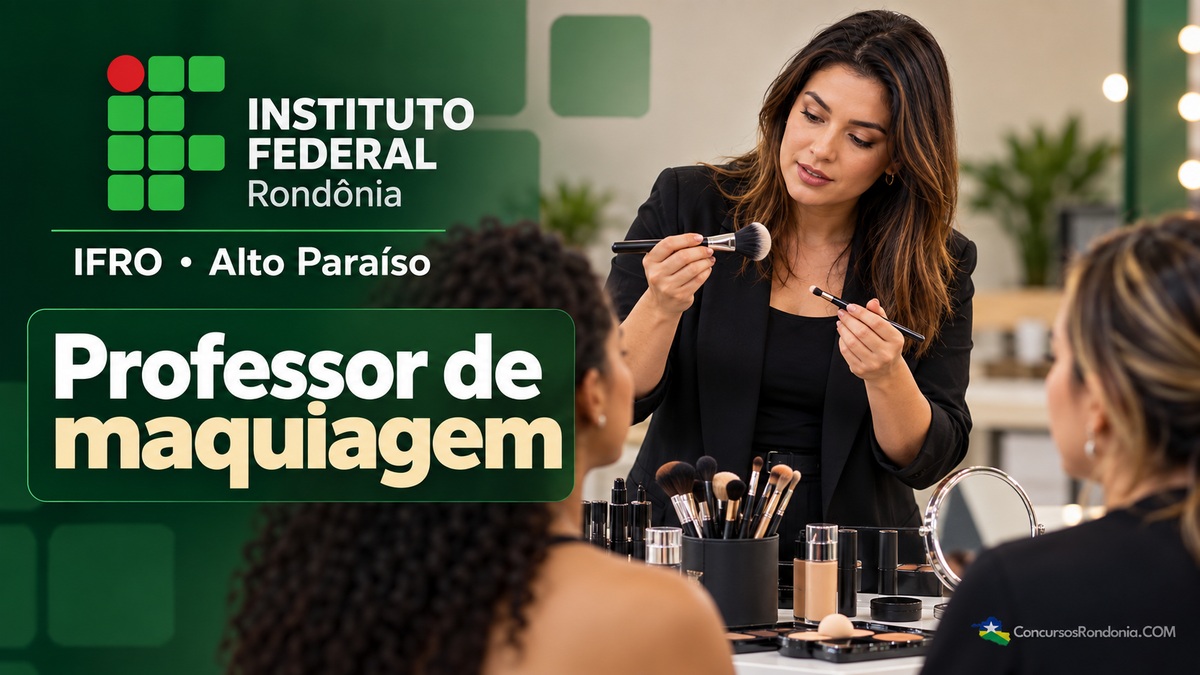 IFRO abre inscrições para seleção de professor de Maquiagem com pagamento de R$ 100/hora