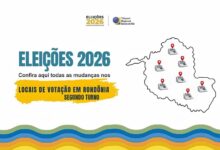Mudanças em 12 seções eleitorais em Guajará-Mirim, Porto Velho e Presidente Médici para segundo turno