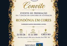 Premiação do 1º Concurso de Ilustração “Rondônia em Cores” acontece em Porto Velho amanhã