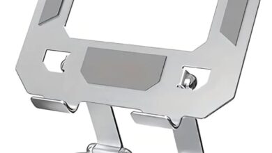 Suporte para Tablet em Aço Carbono: Moderna Solução Articulada e Ajustável com Base Rotativa Suporte para Tablet em Aço Carbono: Moderna Solução Articulada e Ajustável com Base Rotativa