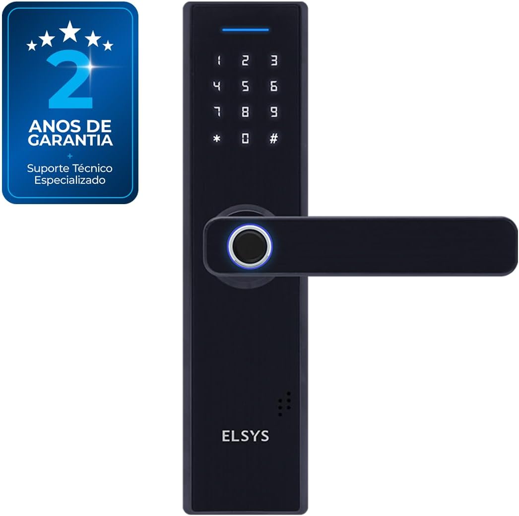 Conheça a Fechadura Digital Elsys ESF-DE2000B: Biometria e Senha para Segurança Total