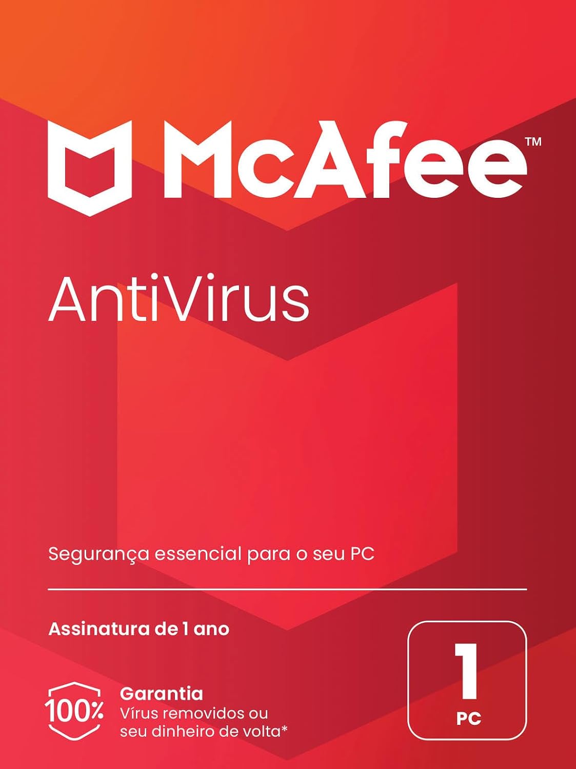 McAfee AntiVirus: A Solução de Segurança Cibernética Para Seu PC Windows – Assinatura de 1 Ano