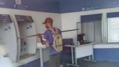 Homem é detido após depredar caixa eletrônico da Caixa em Buritis, RO