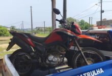 Polícia Militar recupera motocicleta furtada em residência na manhã de 12 de outubro