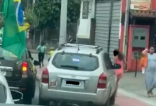 Homem atropela crianças em carreata de Flávio Bolsonaro em Ilhabela, SP