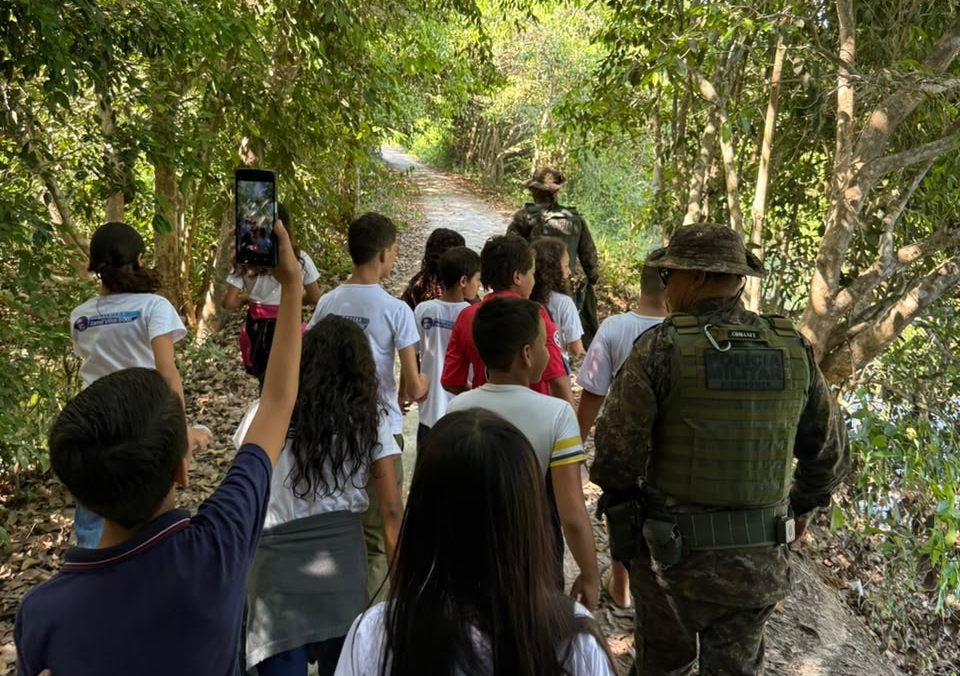 Polícia Ambiental de Rondônia promove educação ambiental em Ji-Paraná com estudantes