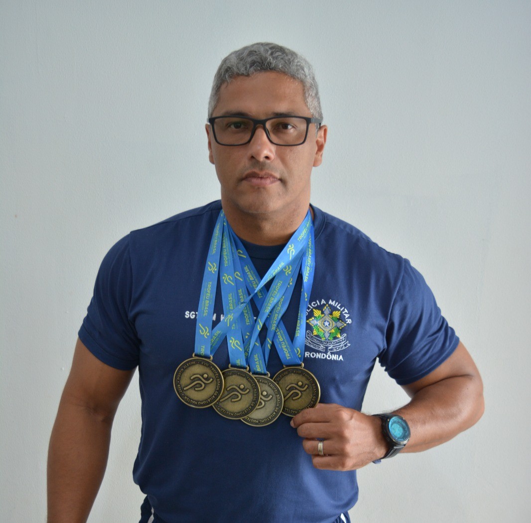 Sargento Heráclito conquista quatro ouros no atletismo e inspira superação na PMRO