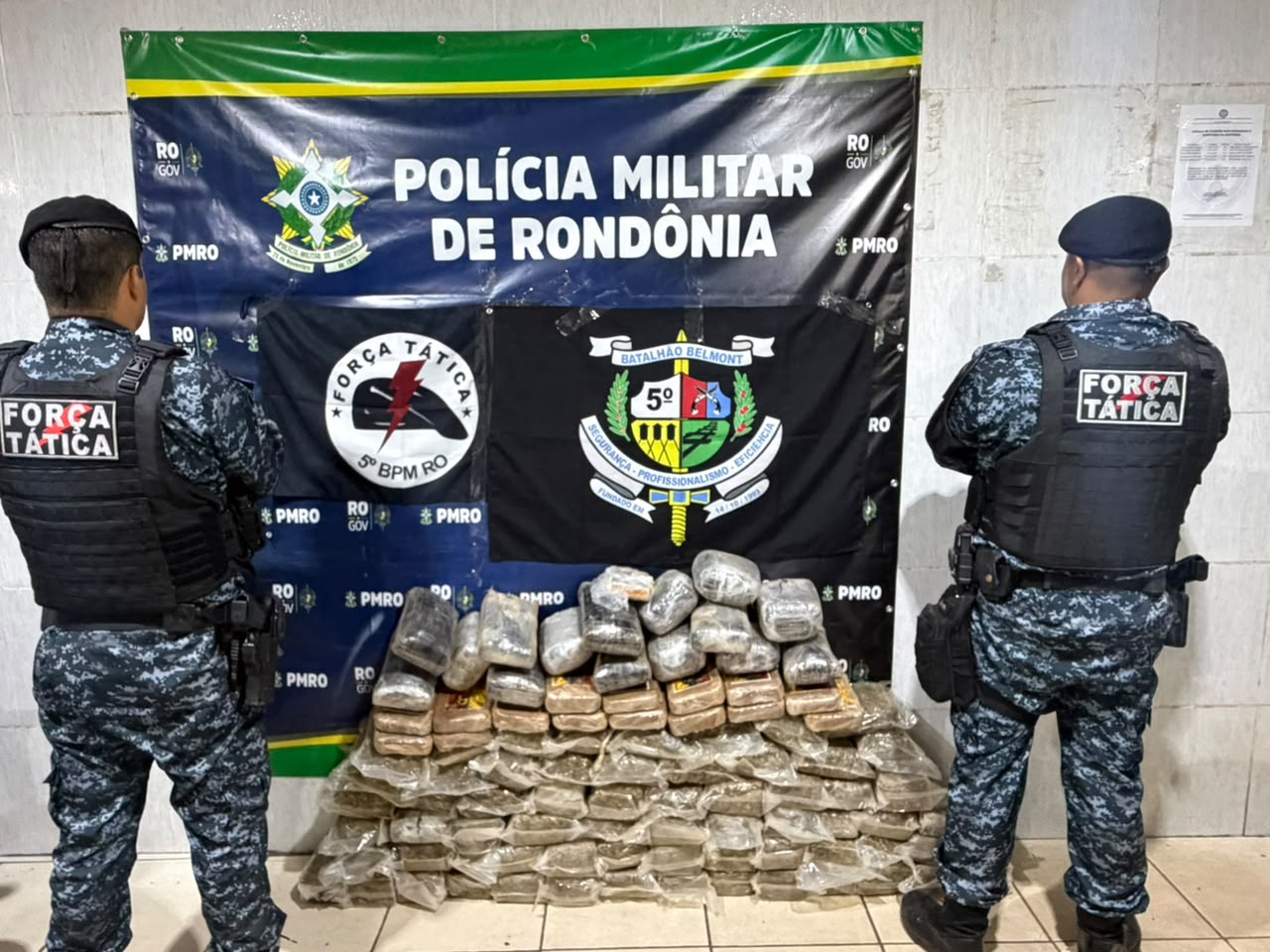 Polícia Militar de Rondônia descobre grande quantidade de drogas em imóvel abandonado
