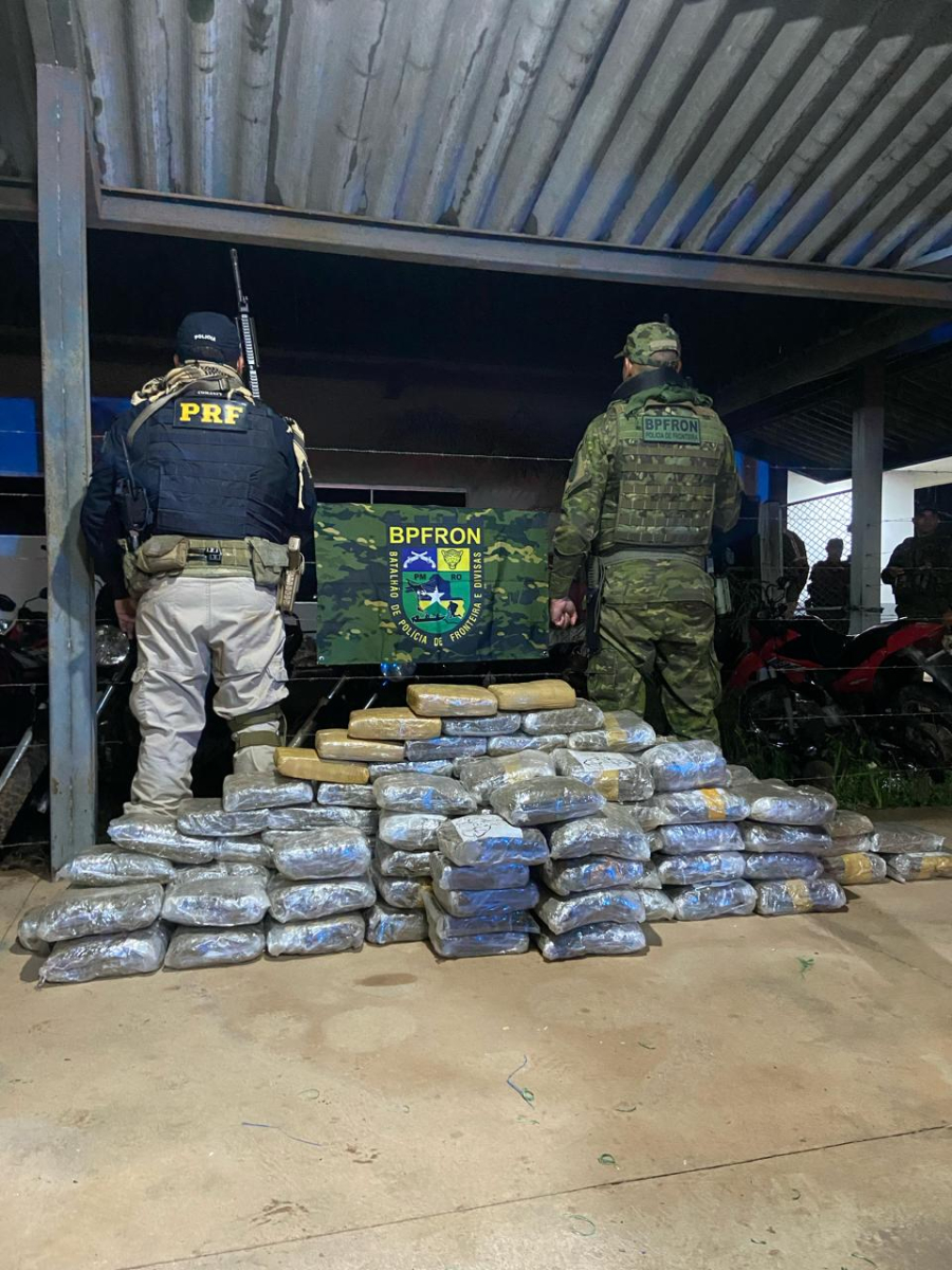 Polícia apreende 103,9 quilos de skunk em operação em Nova Mutum Paraná, Porto Velho