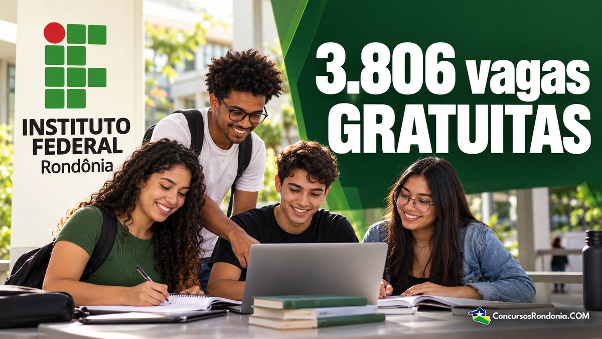 IFRO oferece 3.806 vagas gratuitas em cursos de graduação e técnicos até dezembro