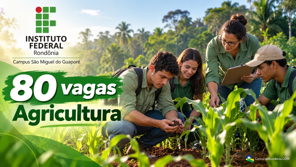 Instituto Federal de Rondônia abre 80 vagas para curso técnico em Agricultura até 25 de outubro