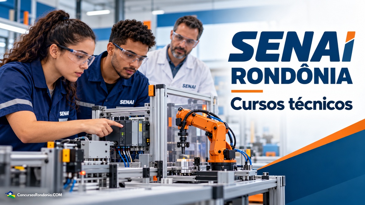 Senai de Rondônia abre 1.645 vagas em cursos gratuitos; inscrições começam em novembro