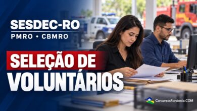Secretaria de Segurança de Rondônia abre 332 vagas para voluntários na PM e Bombeiros