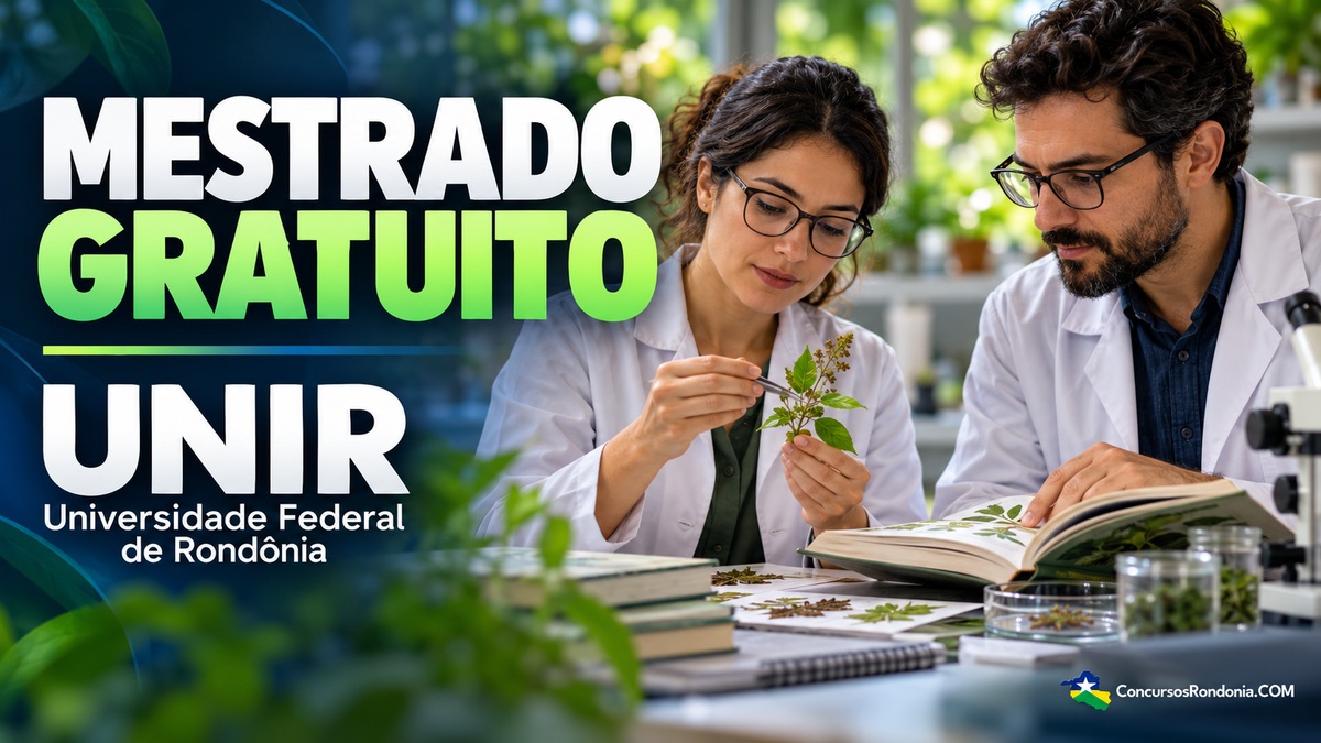 UNIR abre inscrições para mestrado gratuito em Ensino de Ciências com 12 vagas disponíveis