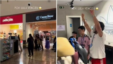 Vendedores da Adidas e Cacau Show celebram vitória de Lula em Manaus